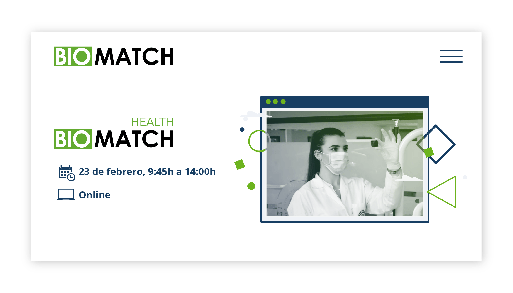 Biomatch - evento online 23 febrero